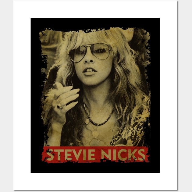 TEXTURE ART- Stevie Nicks - RETRO STYLE 1 Wall Art by ZiziVintage